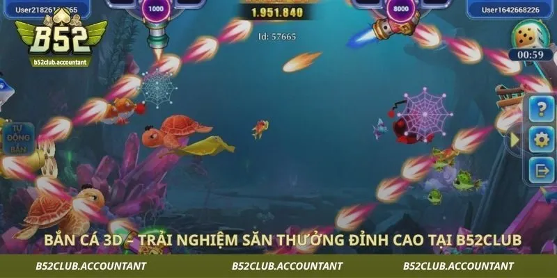 Bắn Cá 3D – Trải Nghiệm Săn Thưởng Đỉnh Cao Tại B52club