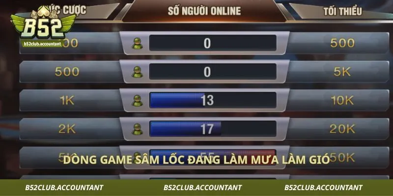 Dòng game Sâm lốc đang làm mưa làm gió