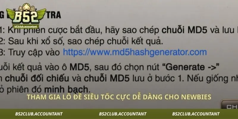 Tham gia lô đề siêu tốc cực dễ dàng cho newbies