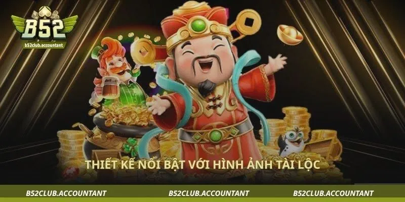 Thiết kế nổi bật với hình ảnh tài lộc